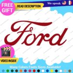 Fits Ford Script Decal Sticker Vinyl Vintage Mustang Old Oval Emblem Truck Buil - Image 4