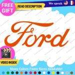 Fits Ford Script Decal Sticker Vinyl Vintage Mustang Old Oval Emblem Truck Buil - Image 6