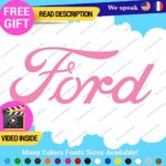 Fits Ford Script Decal Sticker Vinyl Vintage Mustang Old Oval Emblem Truck Buil - Image 8