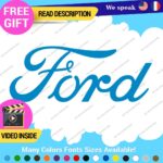 Fits Ford Script Decal Sticker Vinyl Vintage Mustang Old Oval Emblem Truck Buil - Image 9
