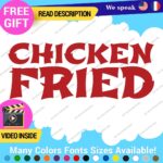 Chicken Fried Decals Stickers Vinyl Animal Chinese Cook Food - Image 15
