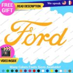 Fits Ford Script Decal Sticker Vinyl Vintage Mustang Old Oval Emblem Truck Buil - Image 27