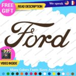 Fits Ford Script Decal Sticker Vinyl Vintage Mustang Old Oval Emblem Truck Buil - Image 22
