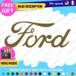 Fits Ford Script Decal Sticker Vinyl Vintage Mustang Old Oval Emblem Truck Buil - Image 24