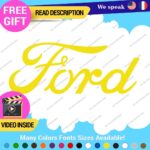 Fits Ford Script Decal Sticker Vinyl Vintage Mustang Old Oval Emblem Truck Buil - Image 15