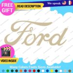 Fits Ford Script Decal Sticker Vinyl Vintage Mustang Old Oval Emblem Truck Buil - Image 23