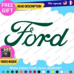 Fits Ford Script Decal Sticker Vinyl Vintage Mustang Old Oval Emblem Truck Buil - Image 26
