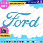 Fits Ford Script Decal Sticker Vinyl Vintage Mustang Old Oval Emblem Truck Buil - Image 25