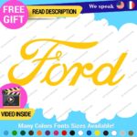 Fits Ford Script Decal Sticker Vinyl Vintage Mustang Old Oval Emblem Truck Buil - Image 14