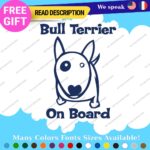Fit Bull Terrier Board Sticker Decal Vinyl Baby Dog Mom Car Doggy K9 Paw Pet Fur - Image 11