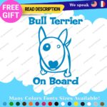 Fit Bull Terrier Board Sticker Decal Vinyl Baby Dog Mom Car Doggy K9 Paw Pet Fur - Image 13