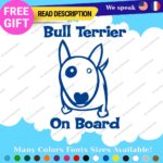 Fit Bull Terrier Board Sticker Decal Vinyl Baby Dog Mom Car Doggy K9 Paw Pet Fur - Image 14