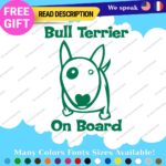 Fit Bull Terrier Board Sticker Decal Vinyl Baby Dog Mom Car Doggy K9 Paw Pet Fur - Image 15
