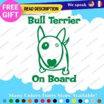 Fit Bull Terrier Board Sticker Decal Vinyl Baby Dog Mom Car Doggy K9 Paw Pet Fur - Image 17