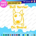 Fit Bull Terrier Board Sticker Decal Vinyl Baby Dog Mom Car Doggy K9 Paw Pet Fur - Image 3