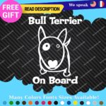 Fit Bull Terrier Board Sticker Decal Vinyl Baby Dog Mom Car Doggy K9 Paw Pet Fur - Image 25