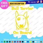 Fit Bull Terrier Board Sticker Decal Vinyl Baby Dog Mom Car Doggy K9 Paw Pet Fur - Image 4
