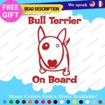 Fit Bull Terrier Board Sticker Decal Vinyl Baby Dog Mom Car Doggy K9 Paw Pet Fur - Image 6