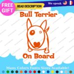 Fit Bull Terrier Board Sticker Decal Vinyl Baby Dog Mom Car Doggy K9 Paw Pet Fur - Image 7
