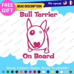 Fit Bull Terrier Board Sticker Decal Vinyl Baby Dog Mom Car Doggy K9 Paw Pet Fur - Image 8