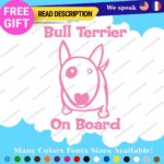 Fit Bull Terrier Board Sticker Decal Vinyl Baby Dog Mom Car Doggy K9 Paw Pet Fur - Image 9