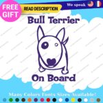 Fit Bull Terrier Board Sticker Decal Vinyl Baby Dog Mom Car Doggy K9 Paw Pet Fur - Image 10