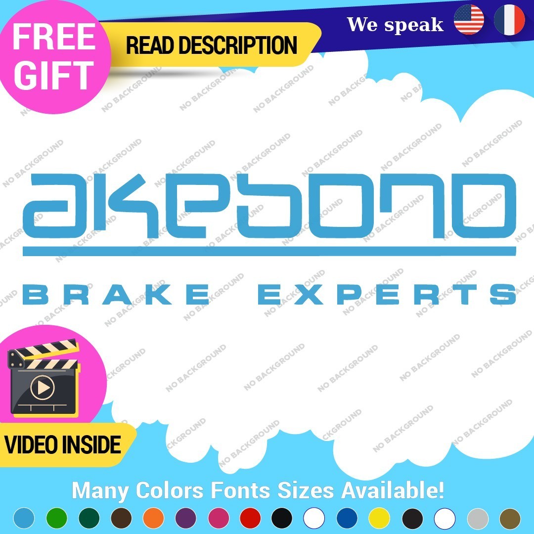 Fits Akebono Brake Caliper Decal Sticker Vinyl JDM Wheel Rotor Experts Ceramic 297465118886 Fits Akebono Brake Caliper Decal Sticker Vinyl JDM Wheel Rotor Experts Ceramic - Image 1
