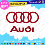 Fits Audi Quattro Stickers Decals Vinyl Door Sport Ring Racing Line Car e-tron 2 - Image 4