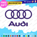 Fits Audi Quattro Stickers Decals Vinyl Door Sport Ring Racing Line Car e-tron 2 - Image 5