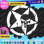 Fits Large Army Star Punisher Sticker Vinyl Decal US Military Truck Door Hood - Image 14