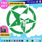 Fits Large Army Star Punisher Sticker Vinyl Decal US Military Truck Door Hood - Image 17