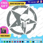 Fits Large Army Star Punisher Sticker Vinyl Decal US Military Truck Door Hood - Image 19
