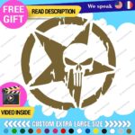 Fits Large Army Star Punisher Sticker Vinyl Decal US Military Truck Door Hood - Image 23