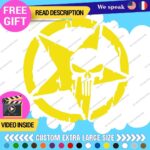 Fits Large Army Star Punisher Sticker Vinyl Decal US Military Truck Door Hood - Image 4