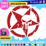 Fits Large Army Star Punisher Sticker Vinyl Decal US Military Truck Door Hood - Image 6