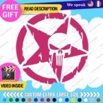 Fits Large Army Star Punisher Sticker Vinyl Decal US Military Truck Door Hood - Image 8