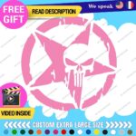 Fits Large Army Star Punisher Sticker Vinyl Decal US Military Truck Door Hood - Image 9