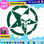 Fits Large Army Star Punisher Sticker Vinyl Decal US Military Truck Door Hood - Image 26