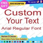 Custom Text Name Arial Fonts Lettering Die Cut Decals Vinyl Sticker 651 Regular - Image 14