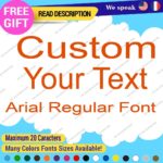 Custom Text Name Arial Fonts Lettering Die Cut Decals Vinyl Sticker 651 Regular - Image 15
