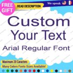 Custom Text Name Arial Fonts Lettering Die Cut Decals Vinyl Sticker 651 Regular - Image 16
