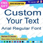 Custom Text Name Arial Fonts Lettering Die Cut Decals Vinyl Sticker 651 Regular - Image 17