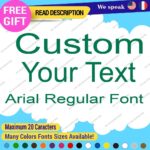 Custom Text Name Arial Fonts Lettering Die Cut Decals Vinyl Sticker 651 Regular - Image 19