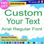 Custom Text Name Arial Fonts Lettering Die Cut Decals Vinyl Sticker 651 Regular - Image 20