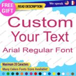 Custom Text Name Arial Fonts Lettering Die Cut Decals Vinyl Sticker 651 Regular - Image 8