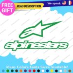 Fits Alpinestars Decals Stickers Vinyl Motocross Moto Alpine Stars Helmet MotoGP - Image 6