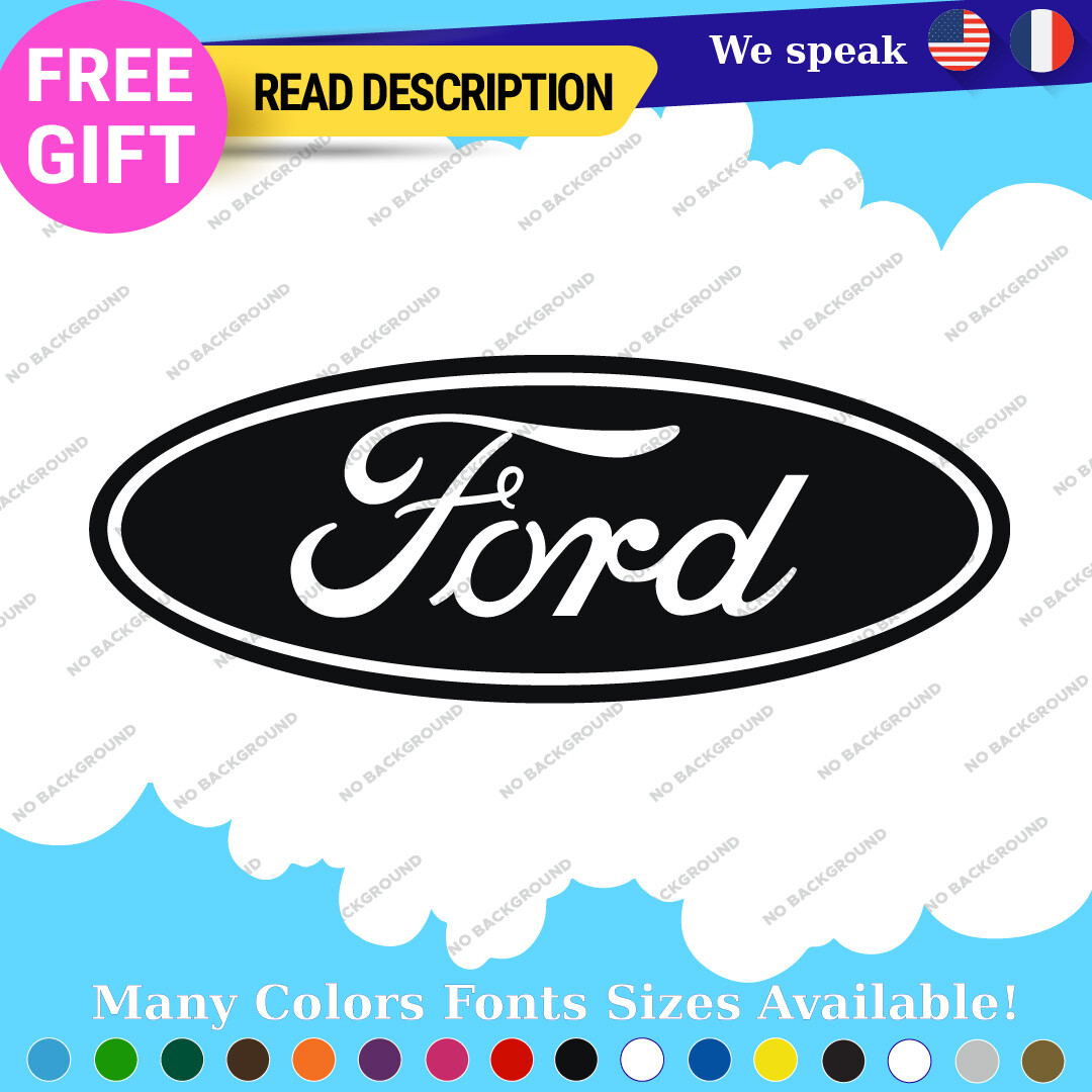 Fits Ford Oval Decals Sticker Vinyl Vntage Mustang Car Emblem Truck Build Escort - Image 3
