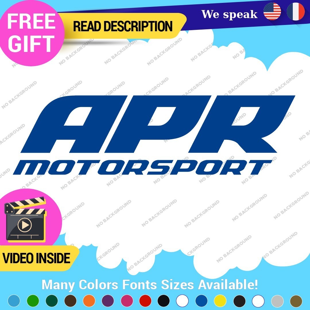 Fits APR Performance Decals Stickers Vinyl Stage III Tuning JDM Motorsport ABS - Image 1