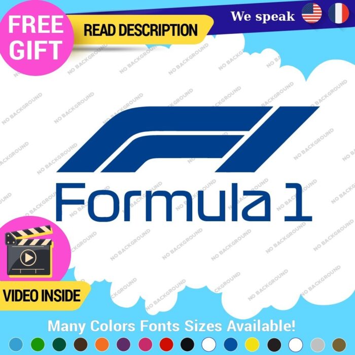 Fits Formula One 1 Decal Sticker Vinyl Legend Grand Prix Race Racing F1 Car - Image 11
