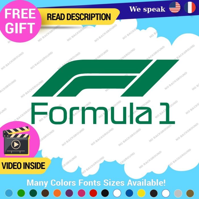 Fits Formula One 1 Decal Sticker Vinyl Legend Grand Prix Race Racing F1 Car - Image 12